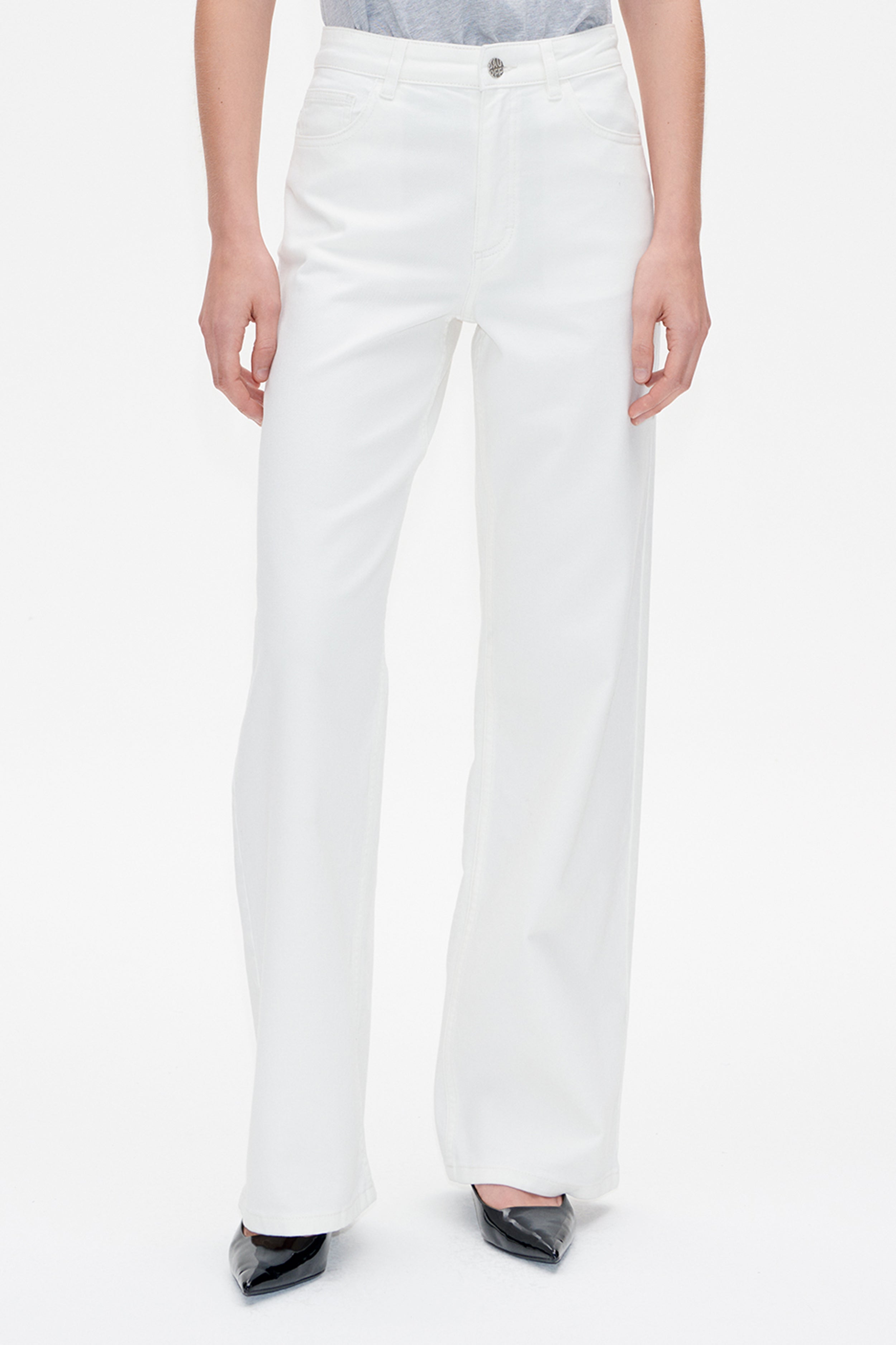 NO 01 JEANS | White Denim