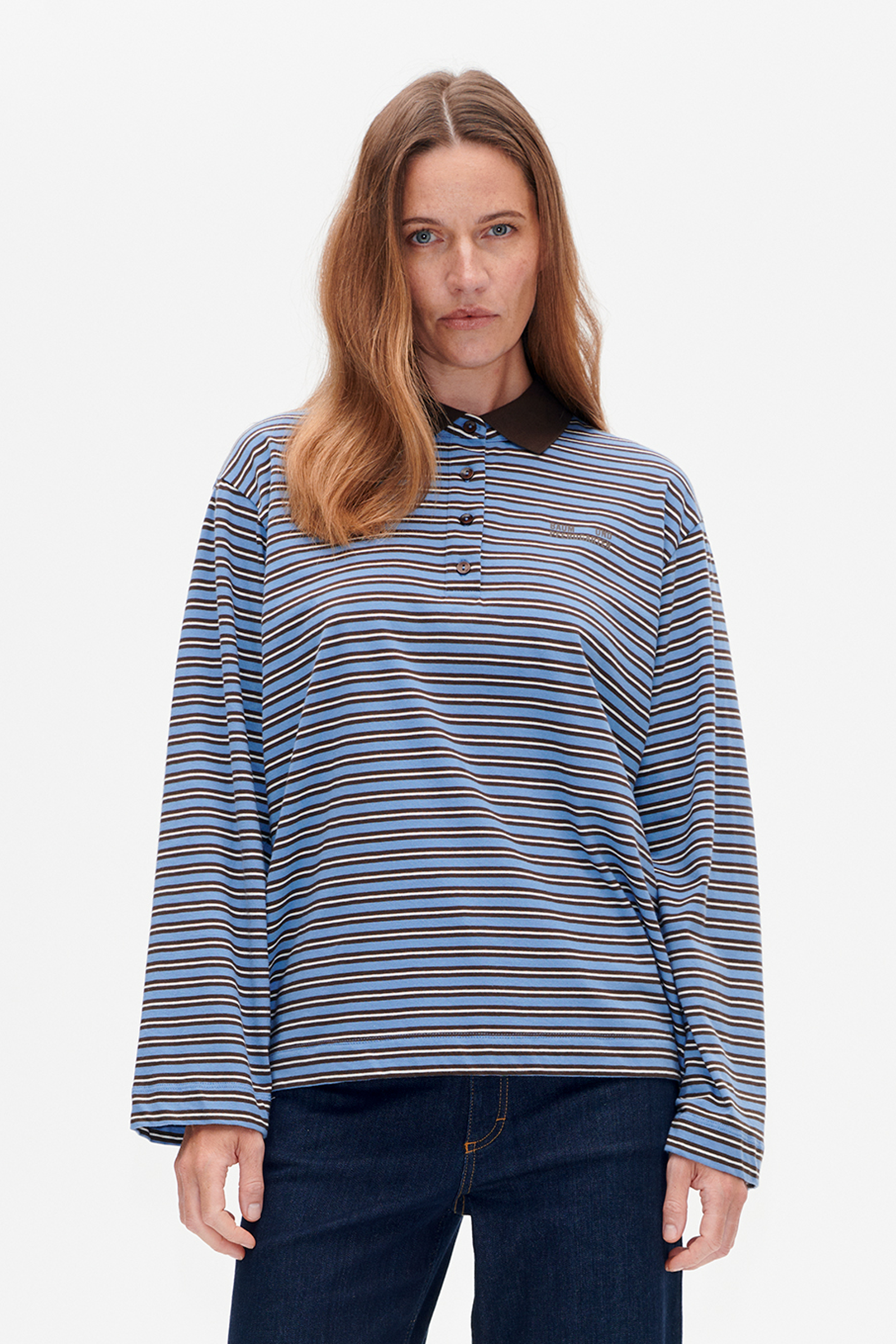 JEANNI T-SHIRT | Java Polo Stripe