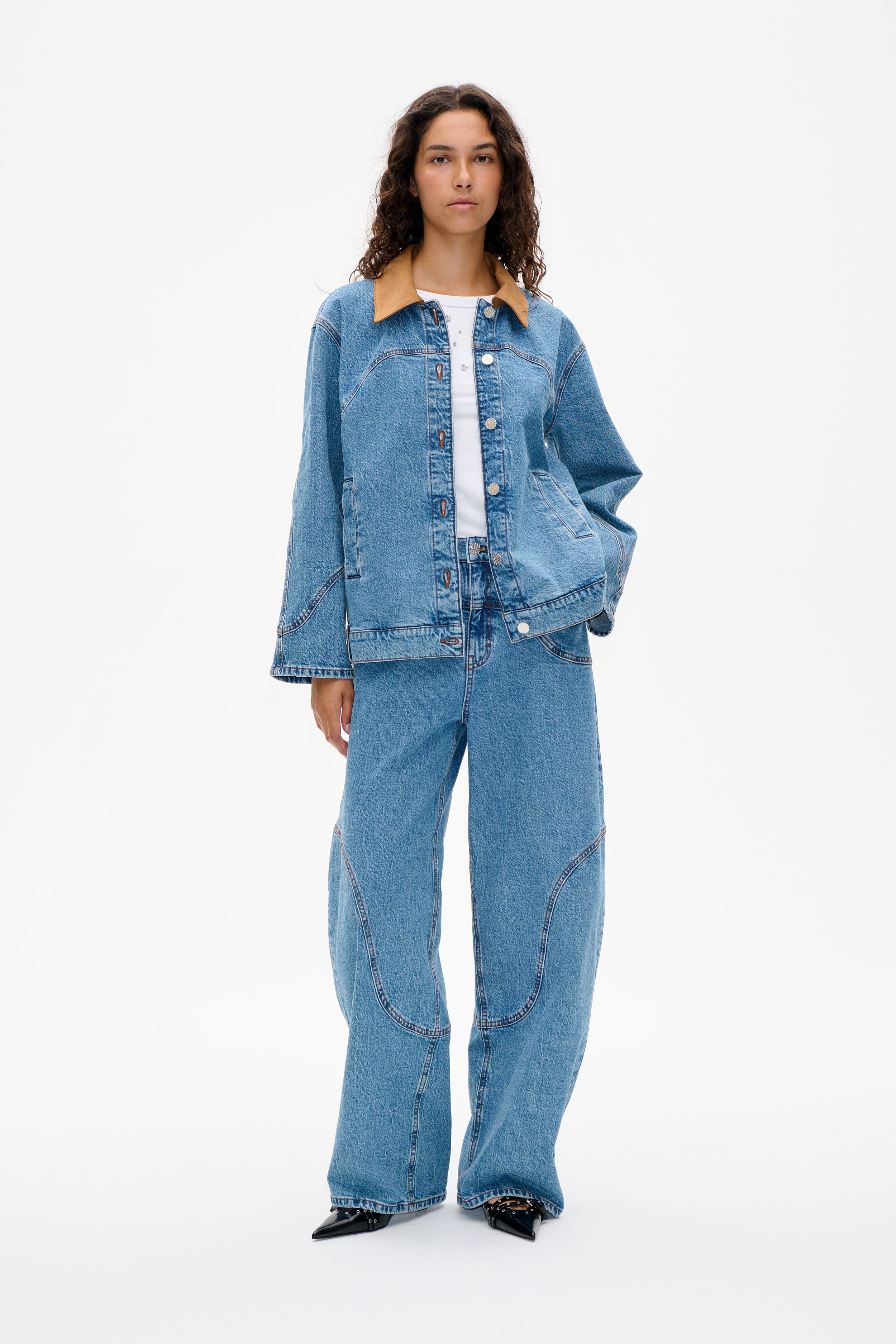 NAPOLEN JEANS | Denim Suede Mix