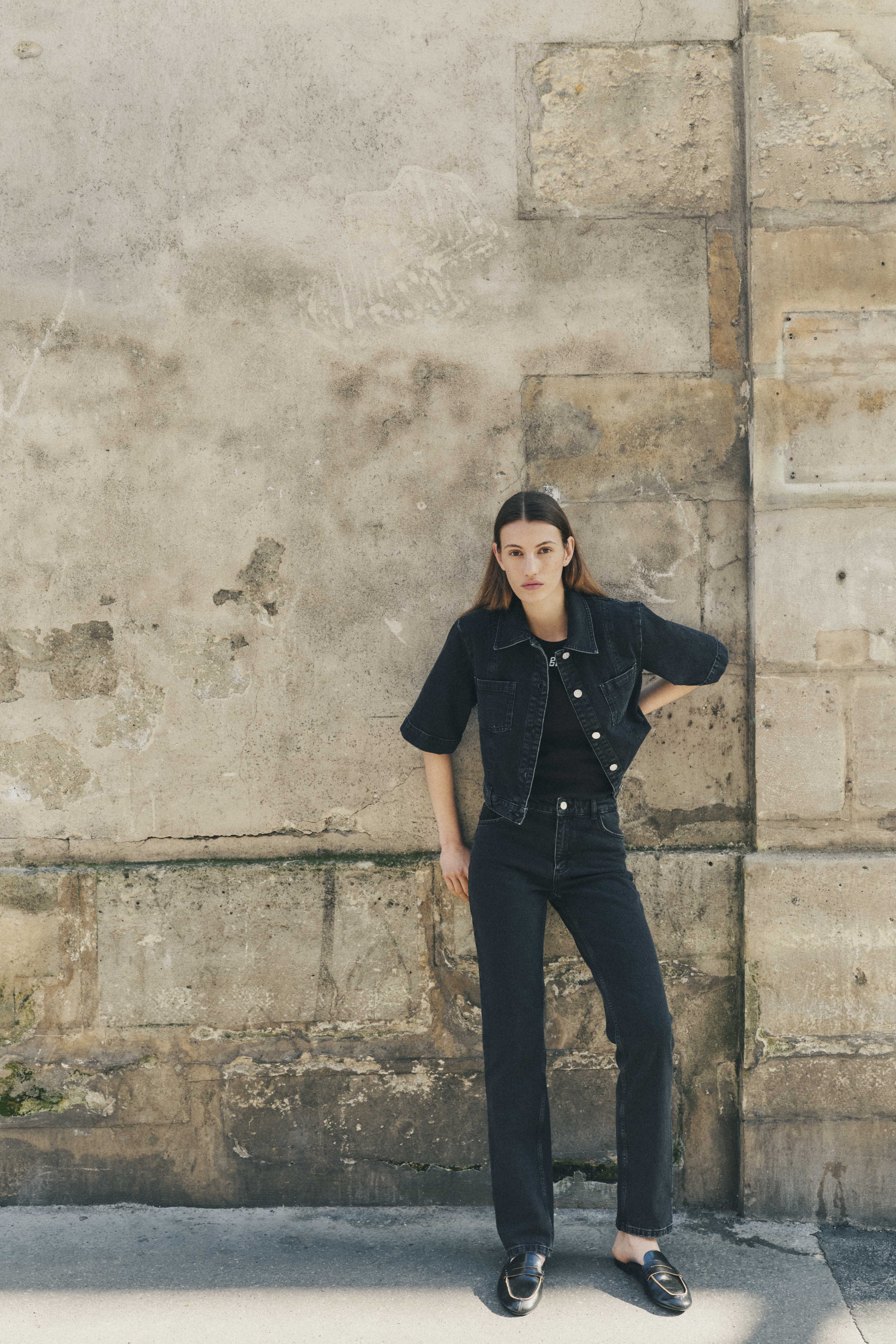 NO 05 SKJORTA | svart tvättad denim