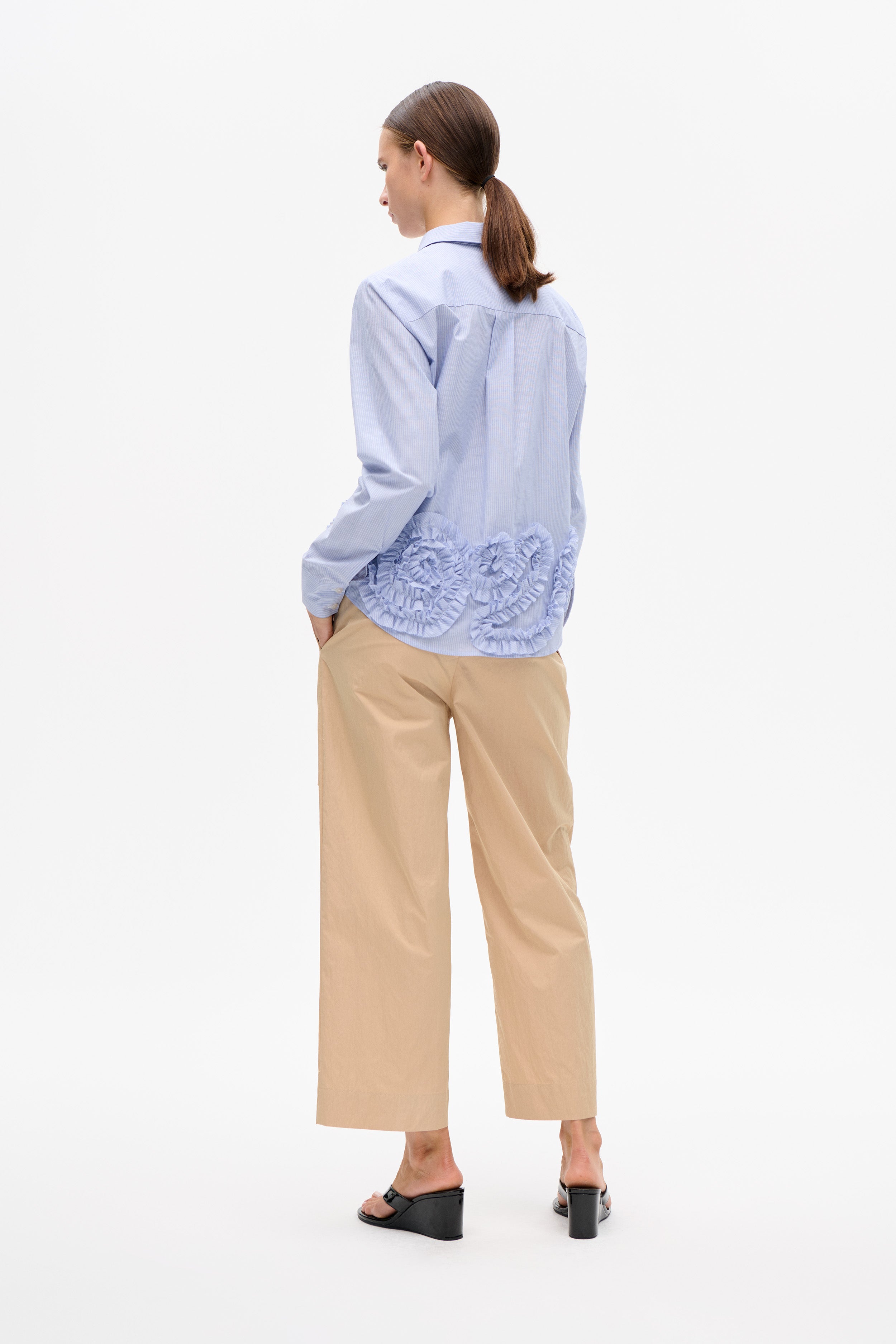 MARIEL SHIRT | Blue Heron Stripe