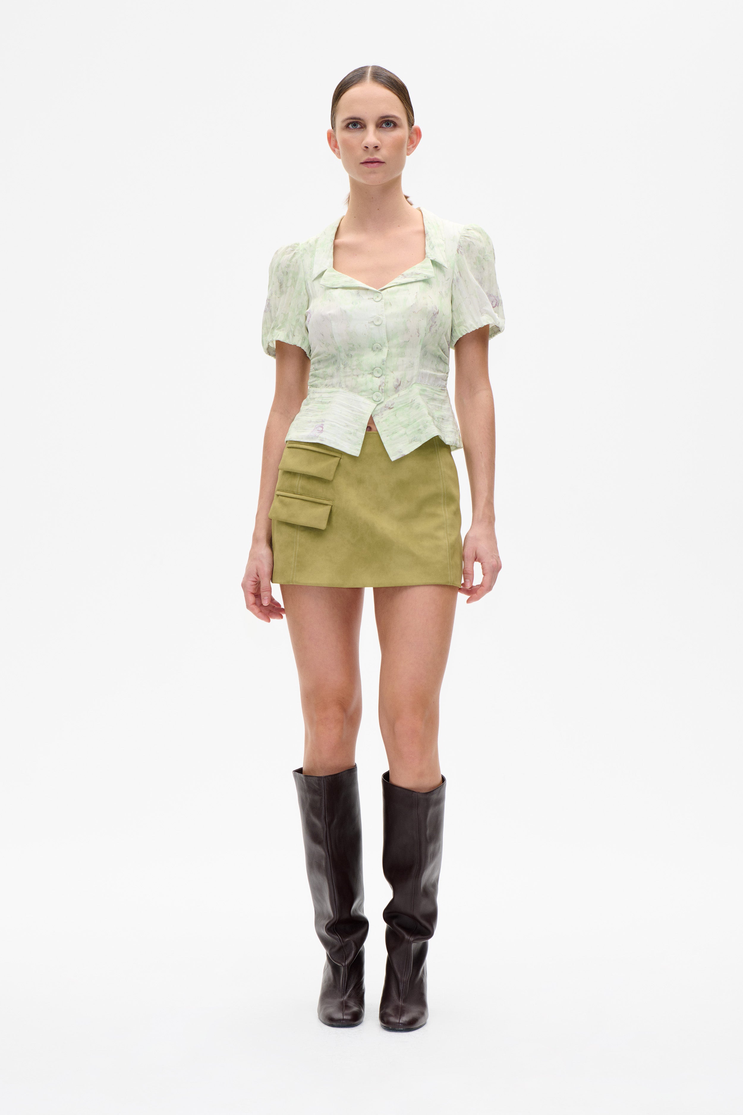 SHANIEL SKIRT | Green Moss
