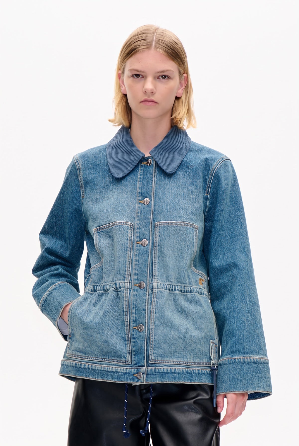 BENILDA jacka | blåtvättad denim