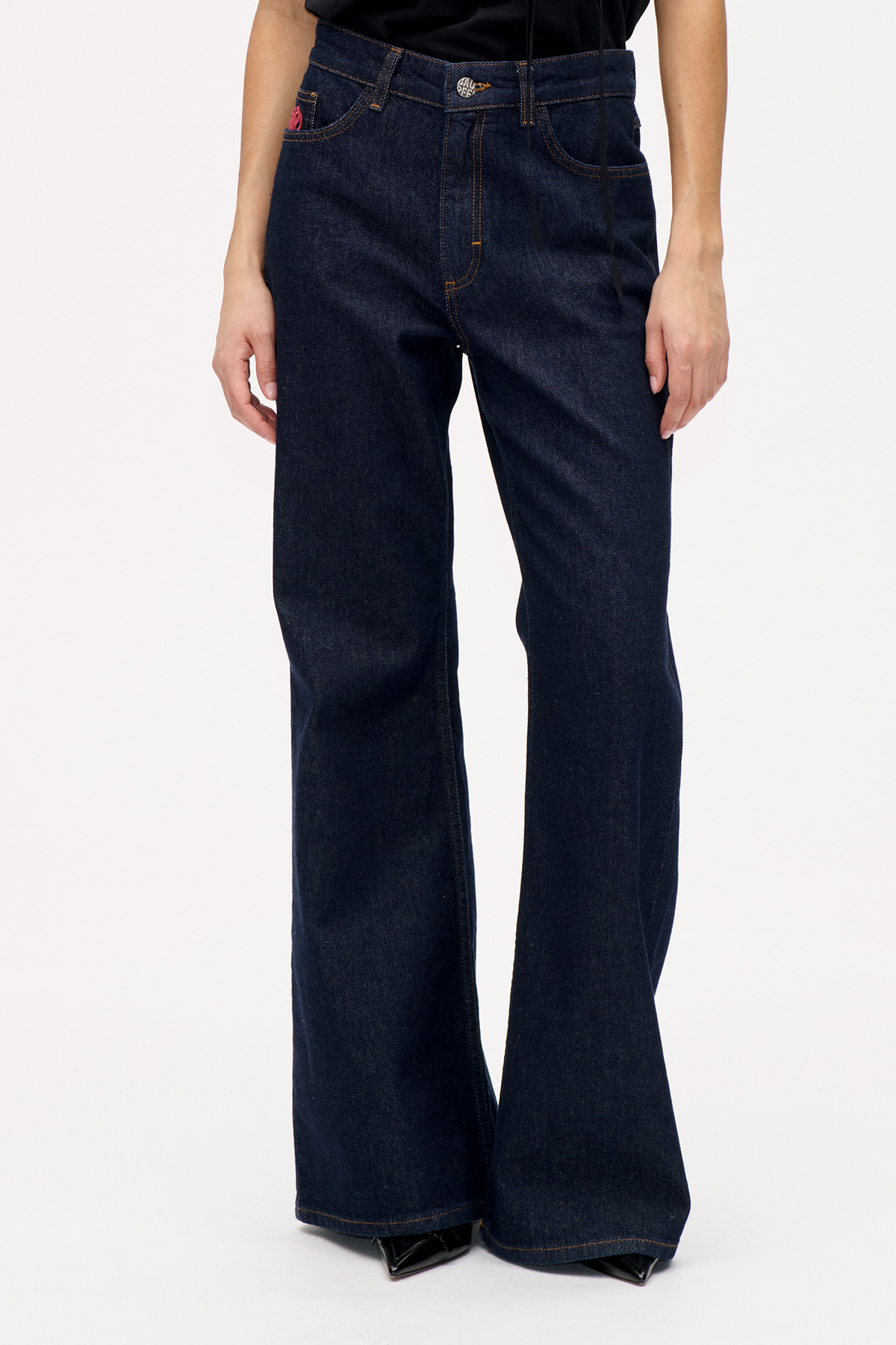 NILEA JEANS | mörk denimtvätt