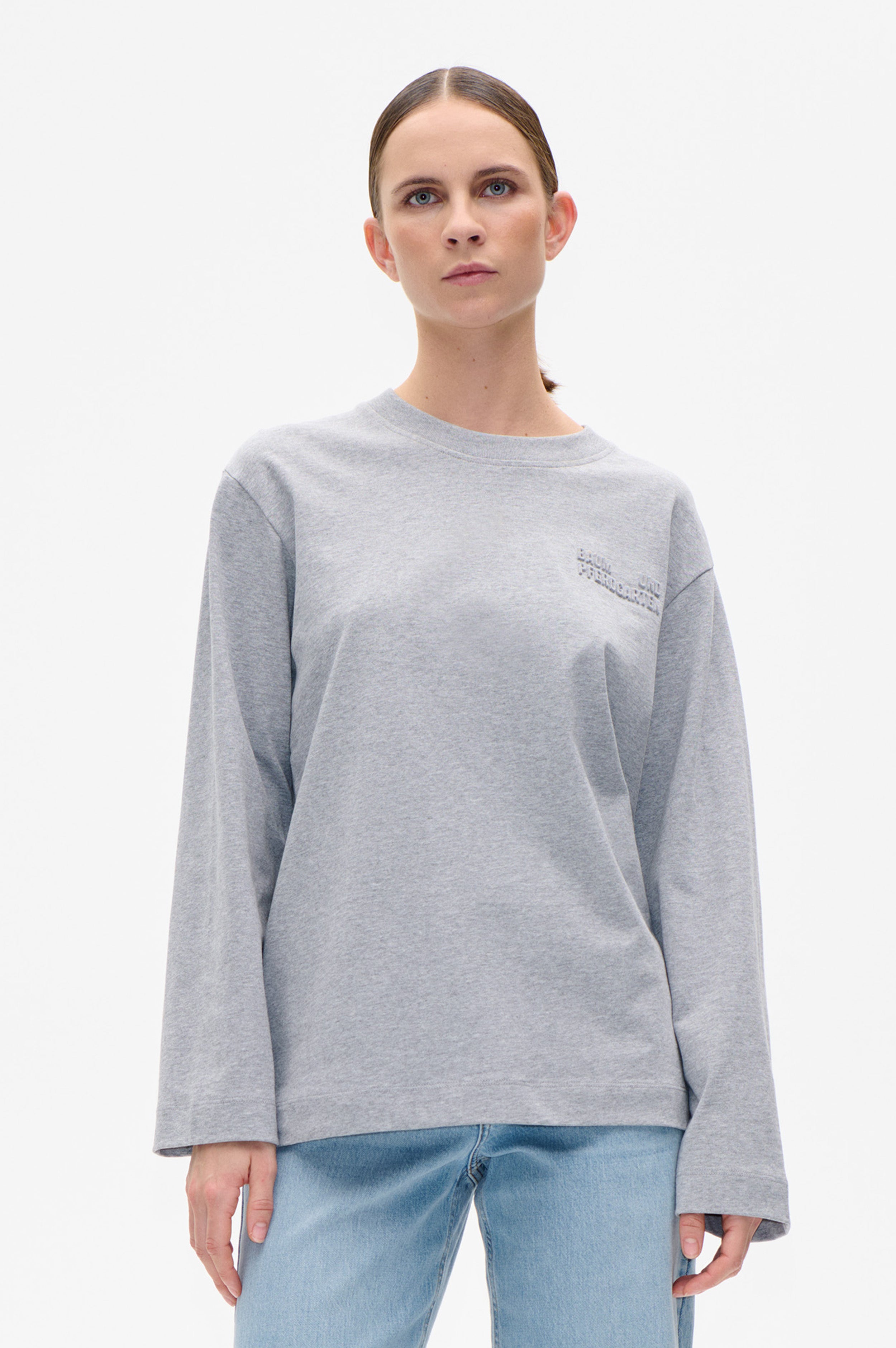 JEEVONA T-SHIRT | Grey Melange